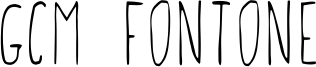 GCM Fontone Font