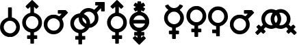 Gender Icons Font