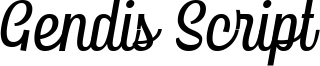 Gendis Script Font