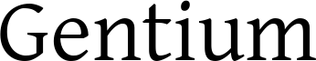 Gentium Font