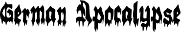 German Apocalypse Font
