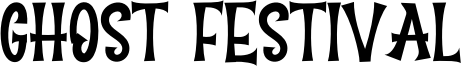 Ghost Festival Font
