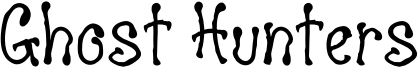 Ghost Hunters Font
