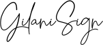 Gilani Sign Font