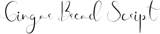 Gingar Bread Script Font