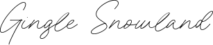 Gingle Snowland Font