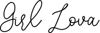 Girl Lova Font