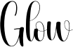 Glow Font