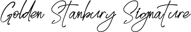 Golden Stanbury Signature Font
