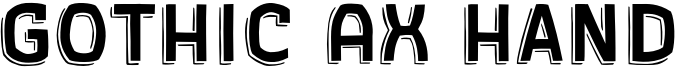 Gothic AX Hand Font