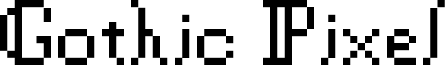 Gothic Pixel Font