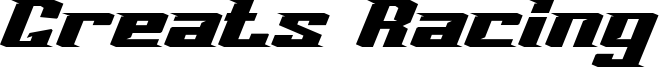 Greats Racing Font