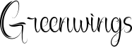 Greenwings Font
