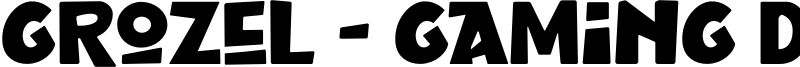 Grozel - Gaming Display Font Font