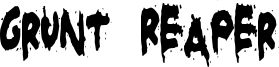 Grunt Reaper Font