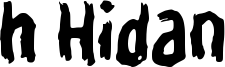 h Hidan Font