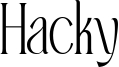 Hacky Font