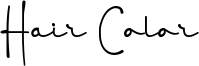 Hair Color Font