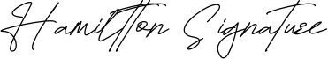 Hamiltton Signature Font