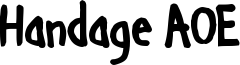 Handage AOE Font