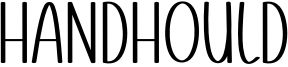 Handhould Font