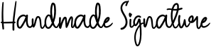Handmade Signature Font