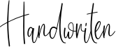Handwriten Font