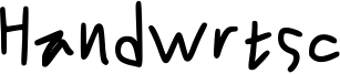 Handwrtsc Font