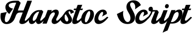 Hanstoc Script Font