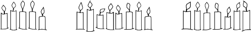 Happy Birthday Candles Font