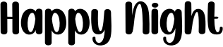 Happy Night Font