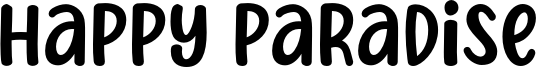 Happy Paradise Font