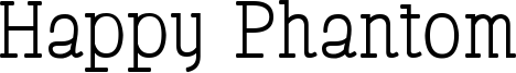 Happy Phantom Font