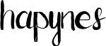 Hapynes Font