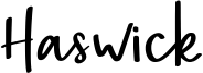 Haswick Font