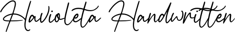 Havioleta Handwritten Font