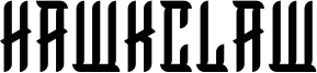 Hawkclaw Font