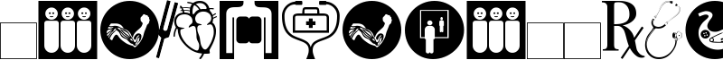 Healthcare Symbols Font
