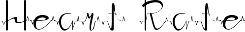 Heart Rate Font