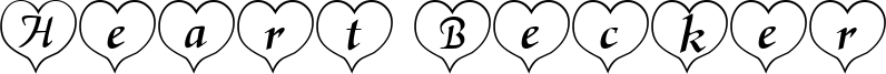 Heart Becker Font