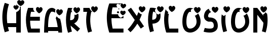 Heart Explosion Font