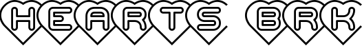 Hearts BRK Font