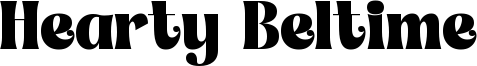 Hearty Beltime Font