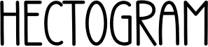 Hectogram Font