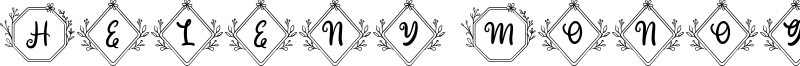 Heleny Monogram Font