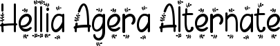 Hellia Agera Alternate Font