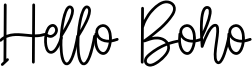 Hello Boho Font