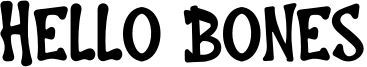 Hello Bones Font