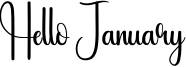 Hello January Font