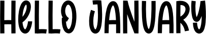Hello January Font